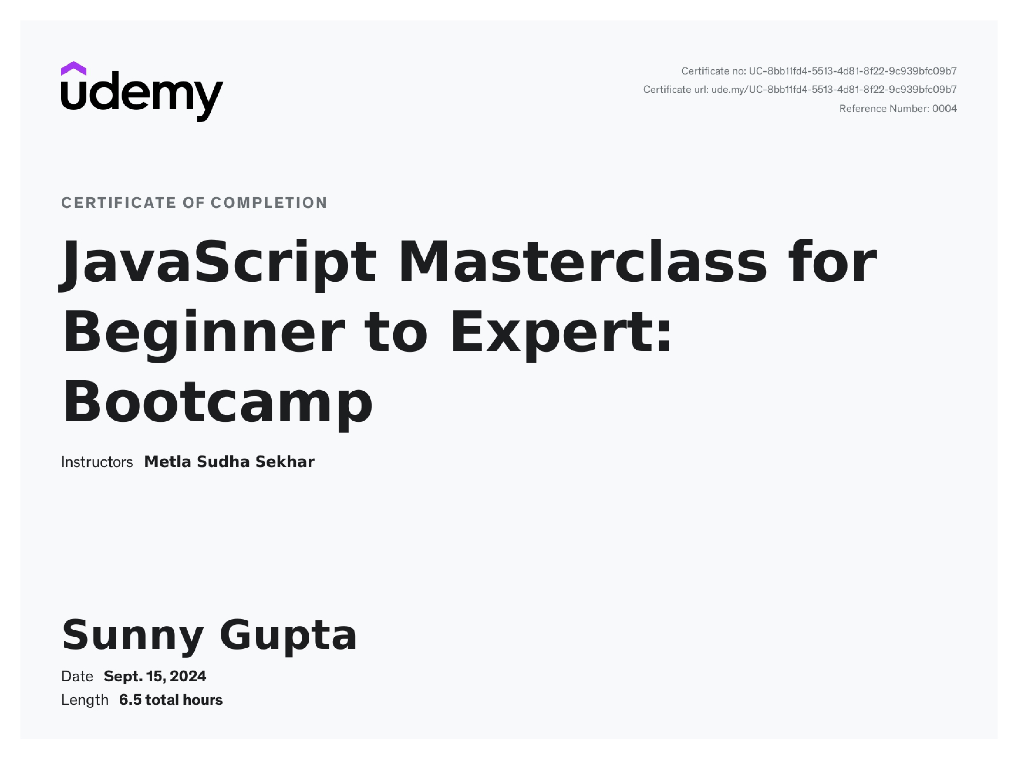 JavaScript Masterclass for Beginner to Expert