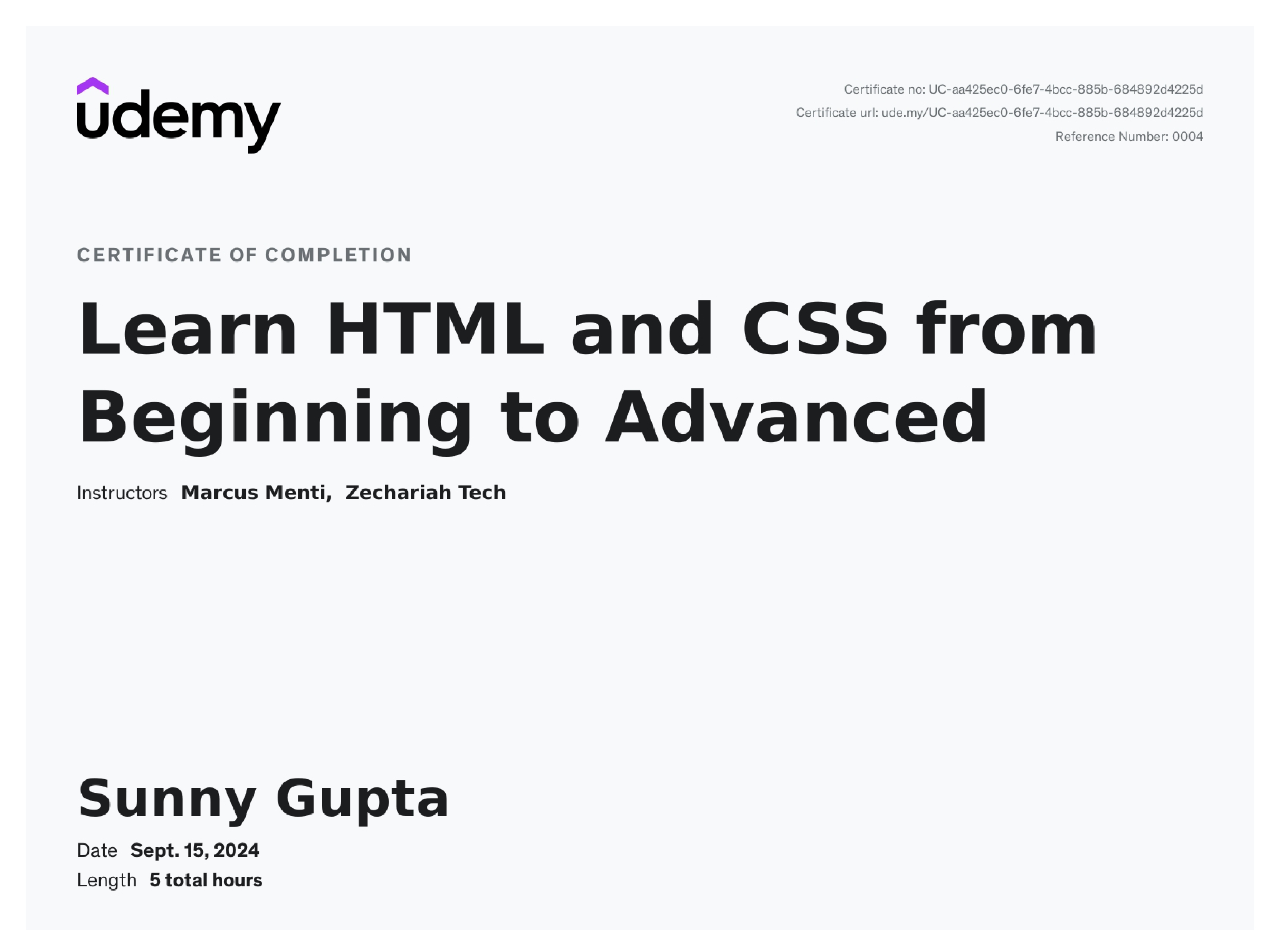 Learn HTML and CSS from Beginning to Advanced